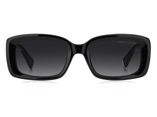 Óculos de sol Tommy Hilfiger TH 2343/S TH Preto Retangular - 2