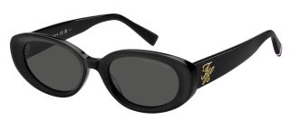 Óculos de sol Tommy Hilfiger TH 2344/S TH Preto Ovalada - 1