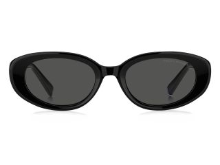 Óculos de sol Tommy Hilfiger TH 2344/S TH Preto Ovalada - 2