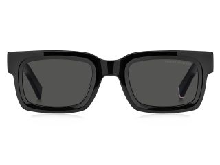 Óculos de sol Tommy Hilfiger TH 2368/S TH Preto Retangular - 2