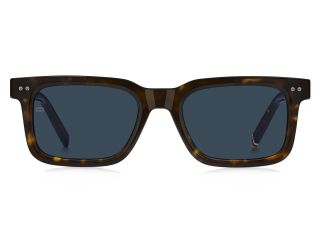 Óculos de sol Tommy Hilfiger TH 85/S TH Castanho Retangular - 2