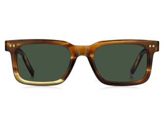Óculos de sol Tommy Hilfiger TH 85/S TH Castanho Retangular - 2