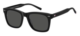 Óculos de sol Tommy Hilfiger TH 2184/S TH Preto Retangular - 1