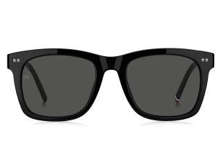 Óculos de sol Tommy Hilfiger TH 2184/S TH Preto Retangular - 2