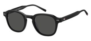 Óculos de sol Tommy Hilfiger TH 2185/S TH Preto Retangular - 1