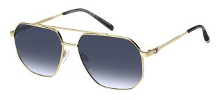 Óculos de sol Tommy Hilfiger TH 2191/S TH Dourados Retangular - 1