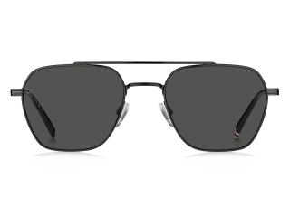 Óculos de sol Tommy Hilfiger TH 2192/S TH Preto Retangular - 2