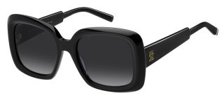 Óculos de sol Tommy Hilfiger TH 2208/S TH Preto Quadrada - 1