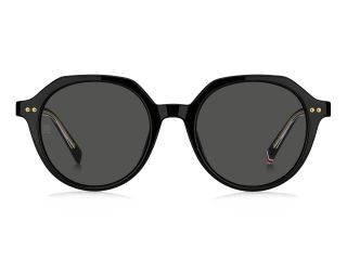 Óculos de sol Tommy Hilfiger TH 2212/S TH Preto Redonda - 2