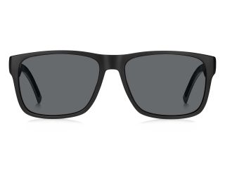 Óculos de sol Tommy Hilfiger TH 1718/S TH Preto Retangular - 2