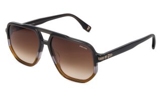 Óculos de sol Police SPLV27 GRIND 7 POLICE Cinzento Quadrada