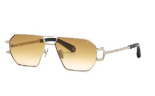 Óculos de sol PHILIPP_PLEIN SPP252 PLEIN SLEEK PHILIPP PLEIN Prateados Quadrada