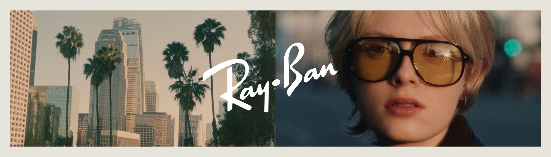 banner promocional da Ray-ban