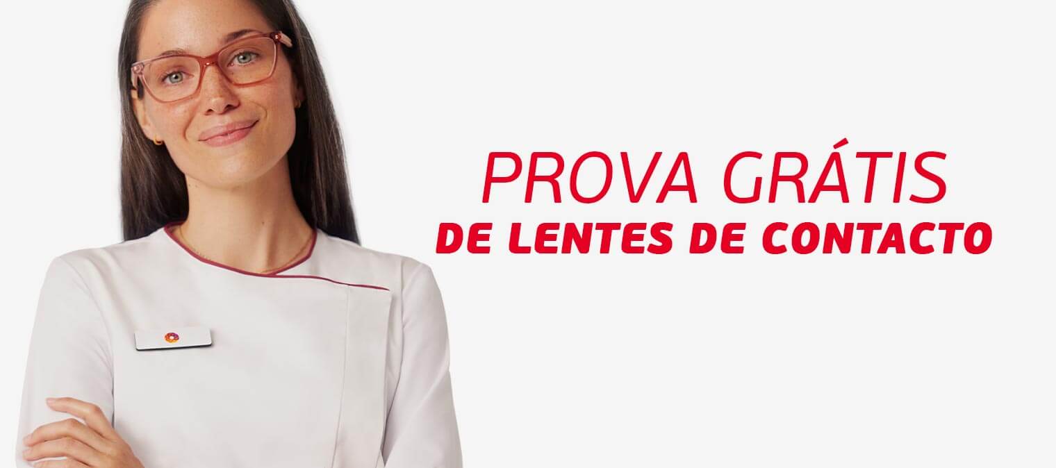 prova grátis de lentes de contacto