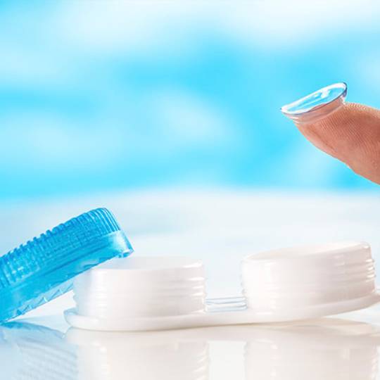 Estojo para lentes de contacto de ortoqueratologia